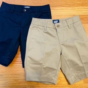 Girls Lands End School Uniform Shorts Size 8 Slim